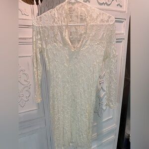 ASOS white lace dress